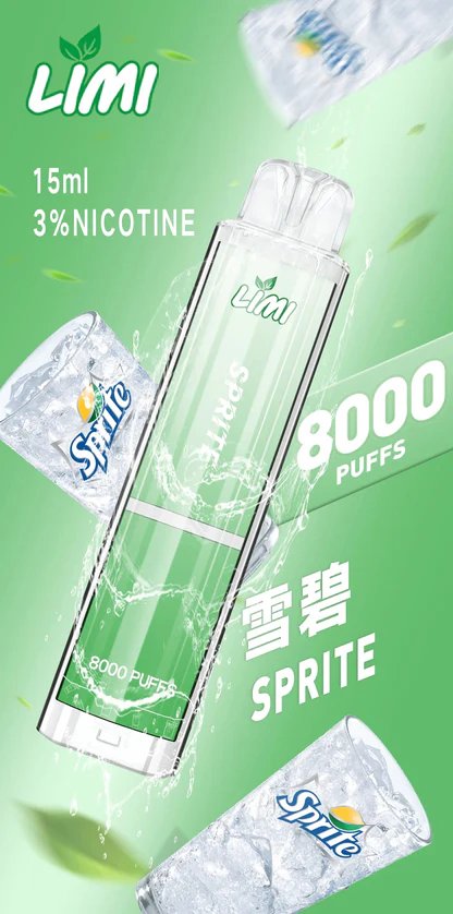 LIMI 8000拋棄式主機 15ml 儲油量續航天花板 3% 尼古丁鹽順滑擊喉 吸氣感應發光燈條 可充電式設計 台灣現貨秒發不用等:圖片 9