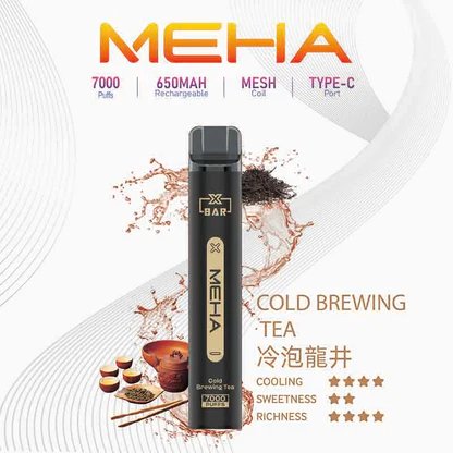 魅嗨小黑條 MEHA XBAR 7000抛棄式 Mesh芯爆發力強 3%丁鹽黃金配方 極強冰感體驗 650mAh大電量可充電長效續航 台灣現貨:圖片 15