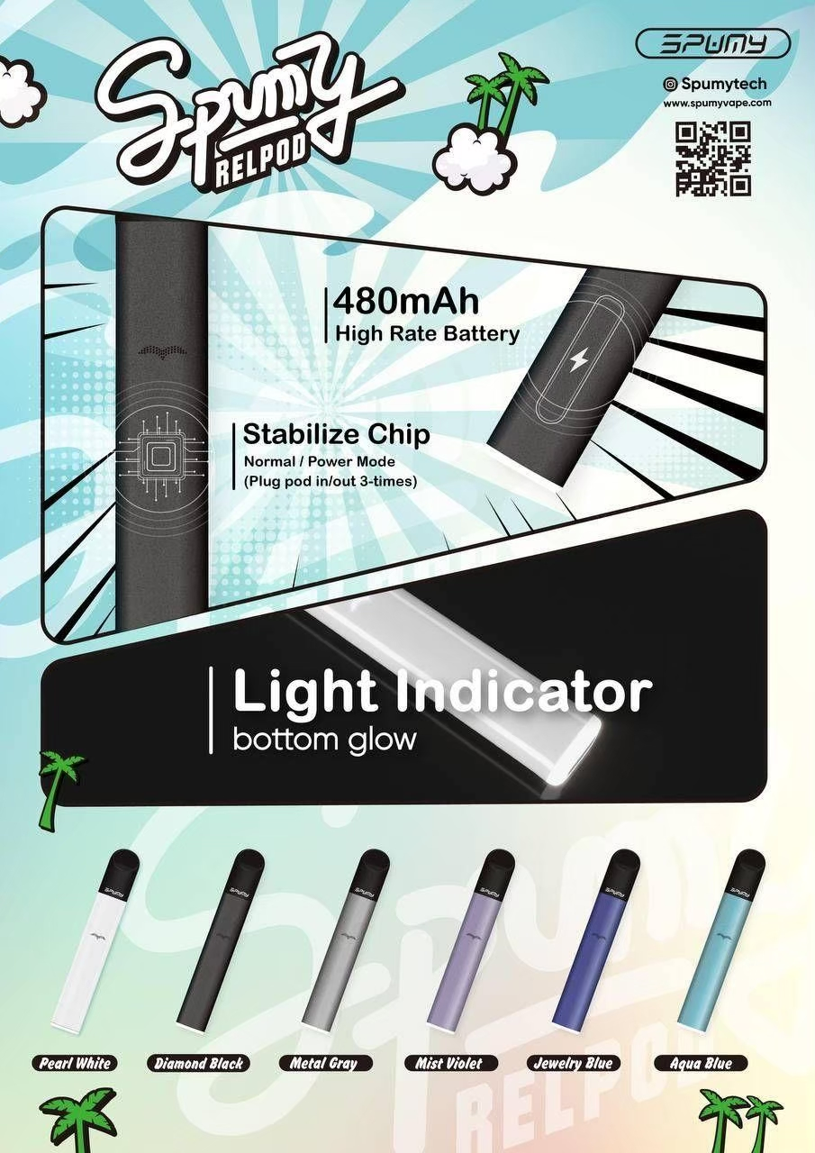 【SPUMY 冰熊】五代通用主機 480mAh 超大電量快充 雙檔功率調節精準控溫 智能呼吸顯示燈(通用 四代 / 五代 / 六代煙彈 台灣現貨秒發):圖片 2